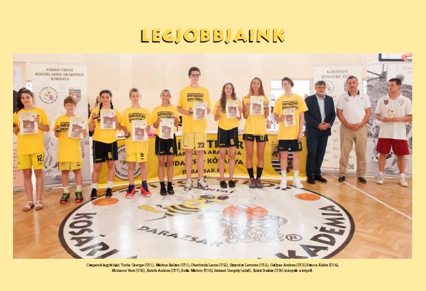 Zsíros Tibor Kosárlabda Akadémia – U11 fiú csapat legjobbja – 2017.